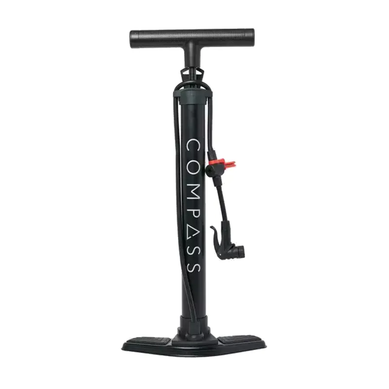 Compass Dual Valve Track Pump Black
